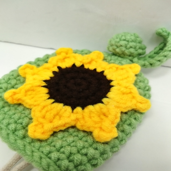 FROM THE GARDEN for Dolls Kill Sunflower Crochet Key Ring Cover NWOT - Picture 12 of 16